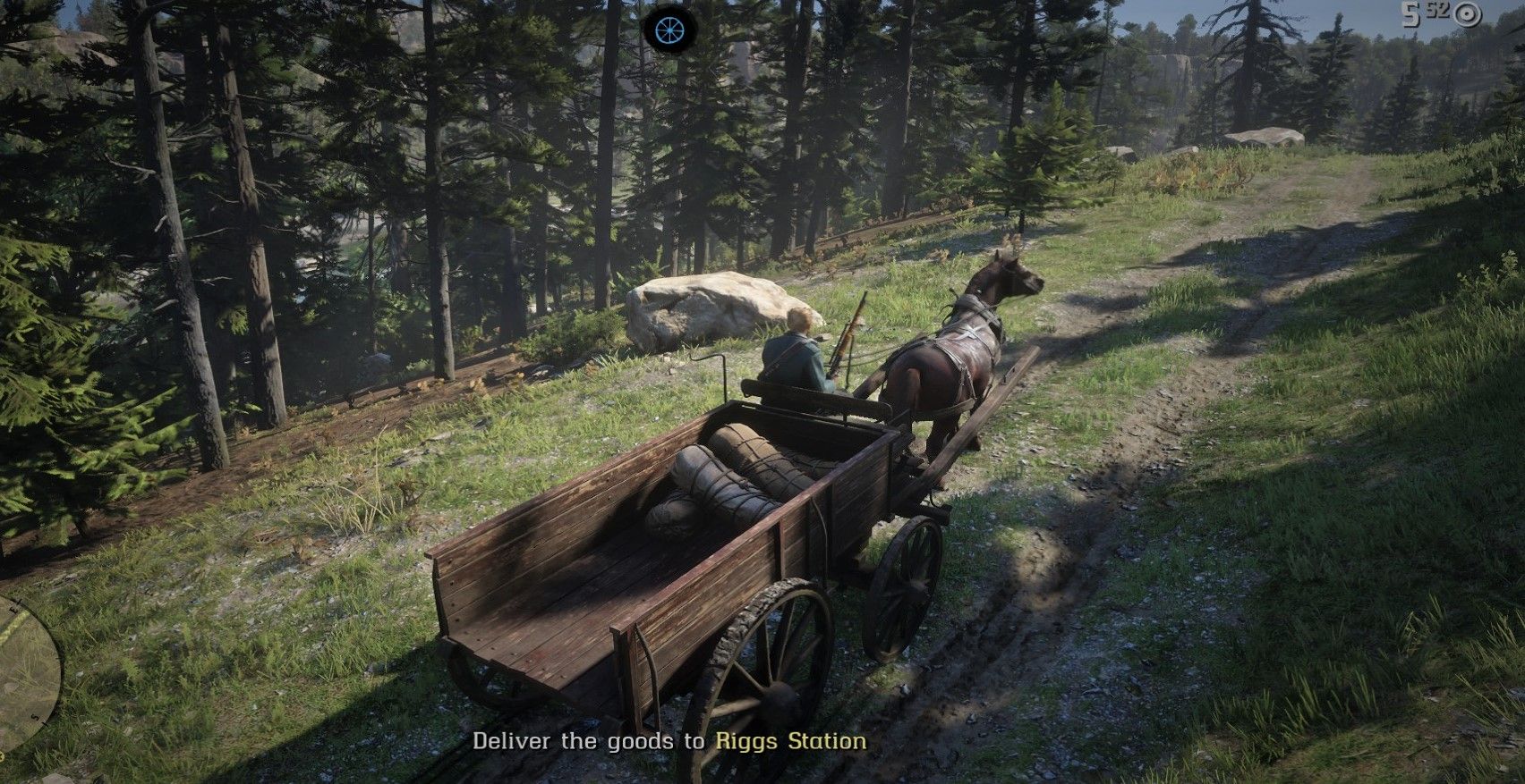 Red Dead Online Medium Delivery Wagon Forest