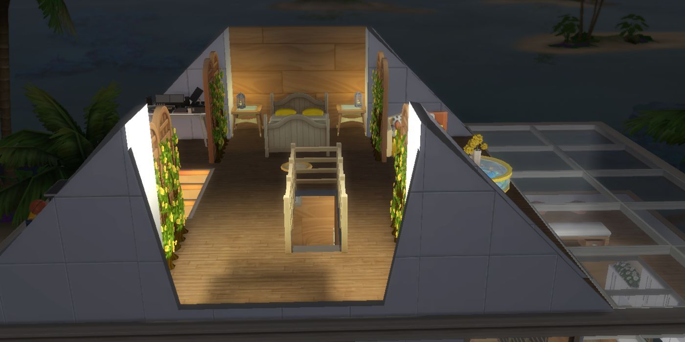 The Sims 4 Attic Room Under Roof