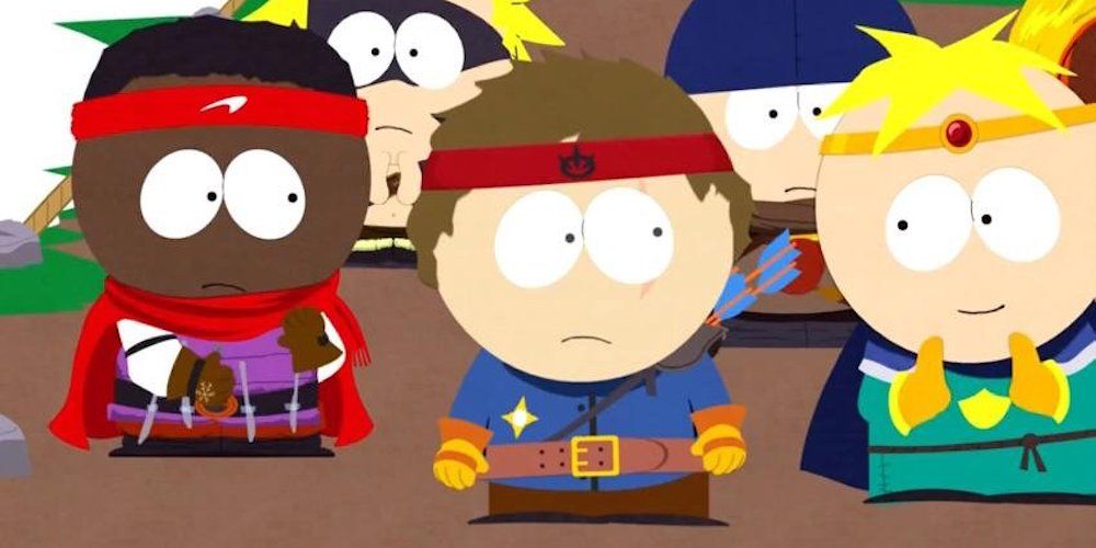 South park fractured but whole kids in hero costumes