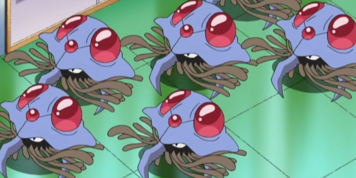 A group of Tentacruel walking