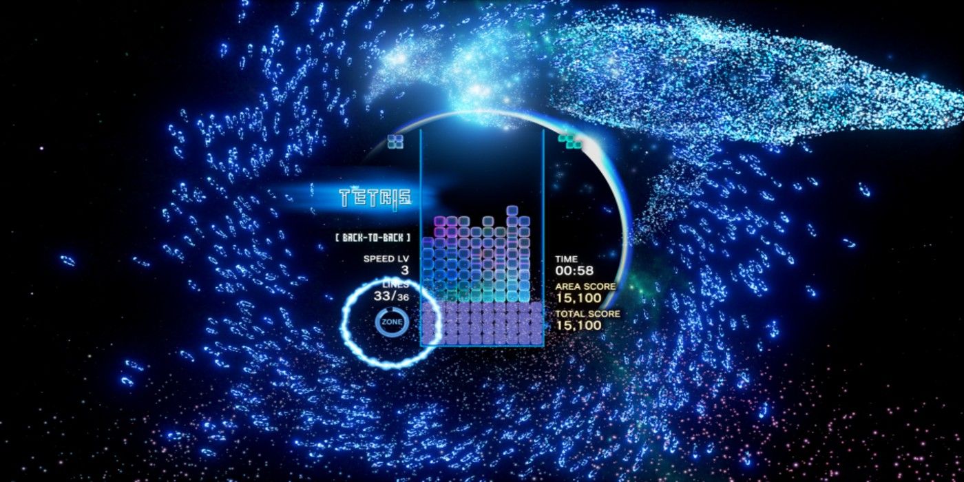 Tetris Effect Connected gameplay spiral