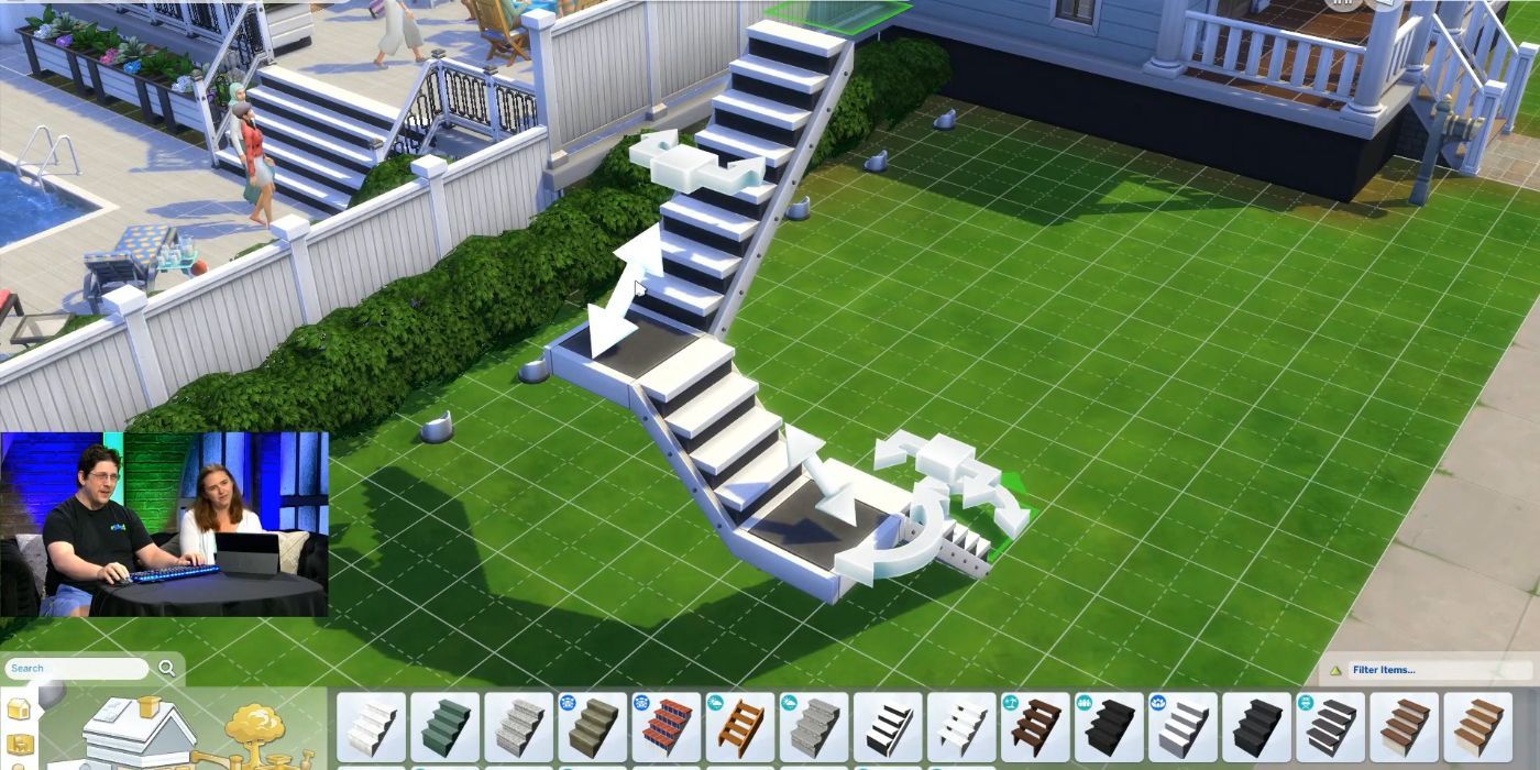 The Sims 4 configurable stairs
