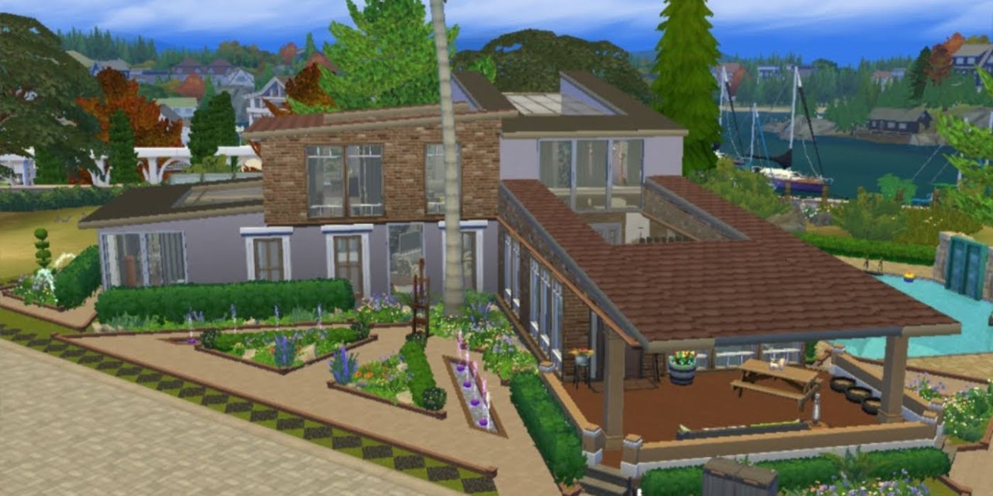 The Sims 4 diagonal building
