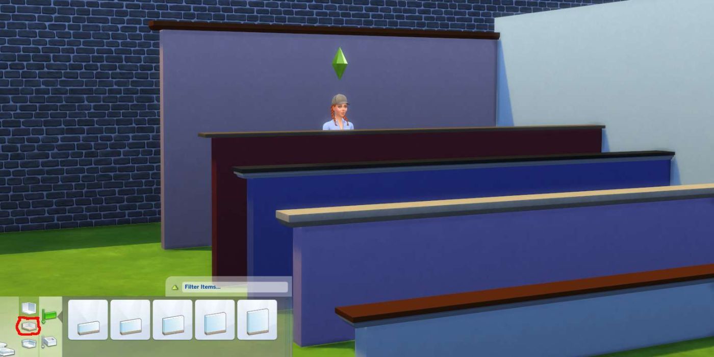 The Sims 4 various wall heights and wall trims