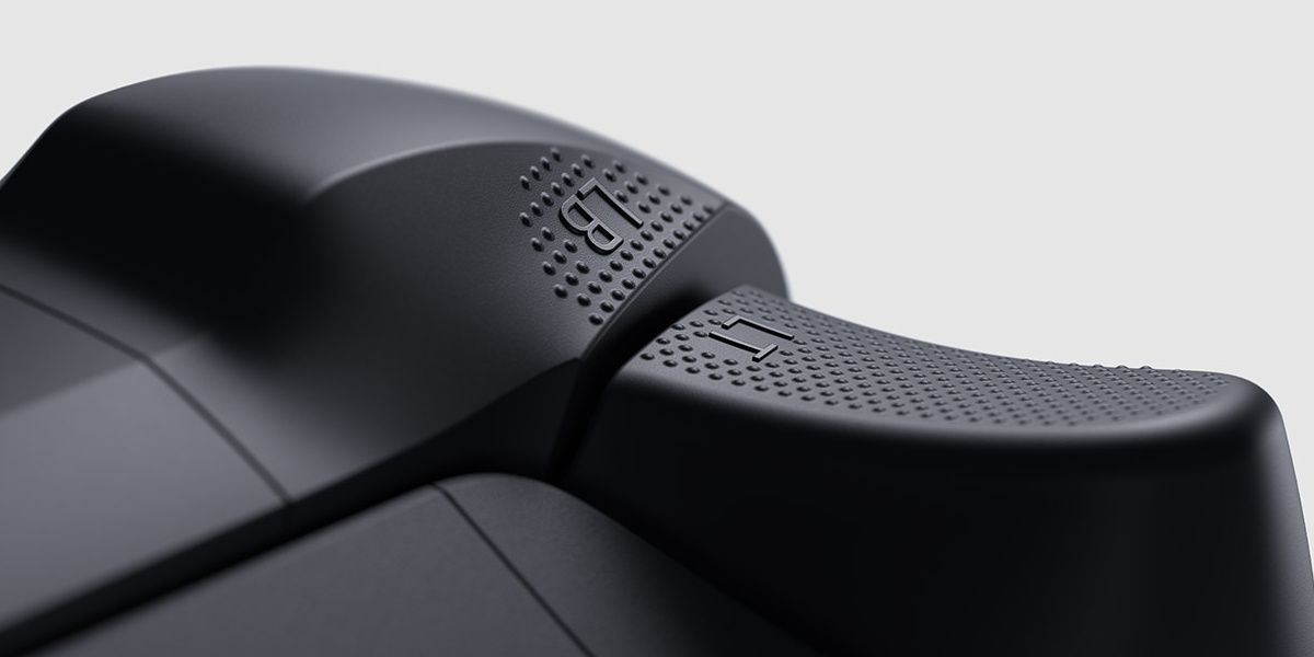 The Xbox controller's new dotted triggers that prevent fingers from slipping.