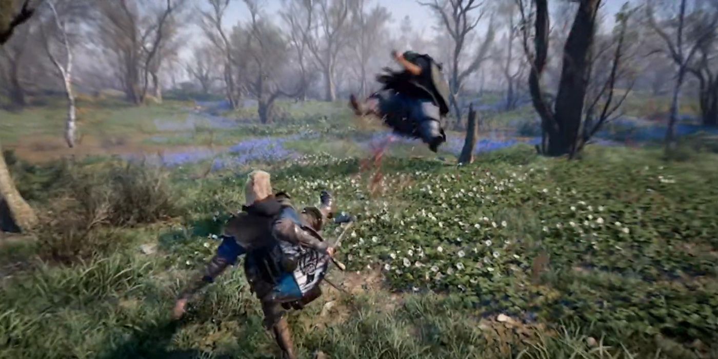 Assassin's Creed Valhalla: Kicking An Enemy Miles Away With Tyr's Kick