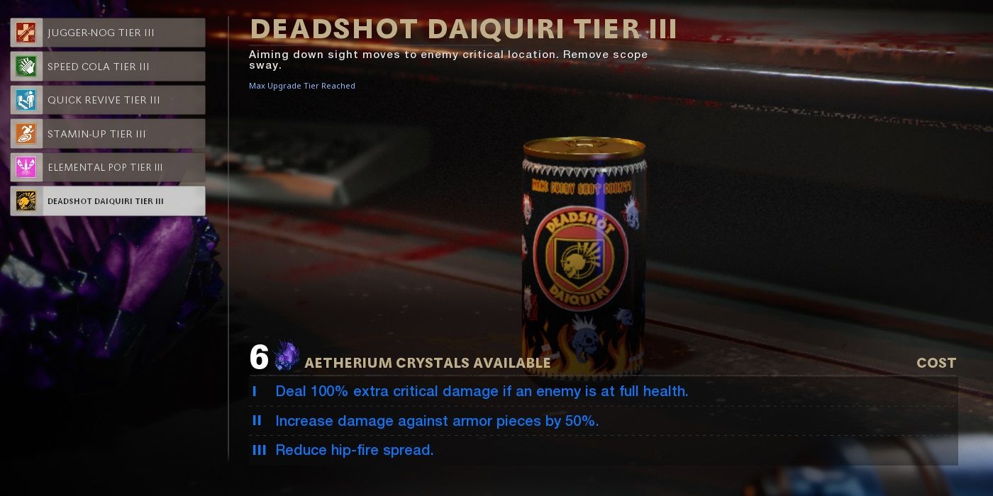 black ops cold war deadshot daiquiri upgrades