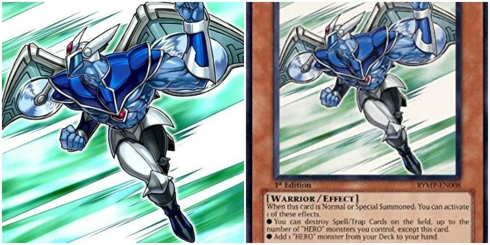 elemental hero stratos card and art