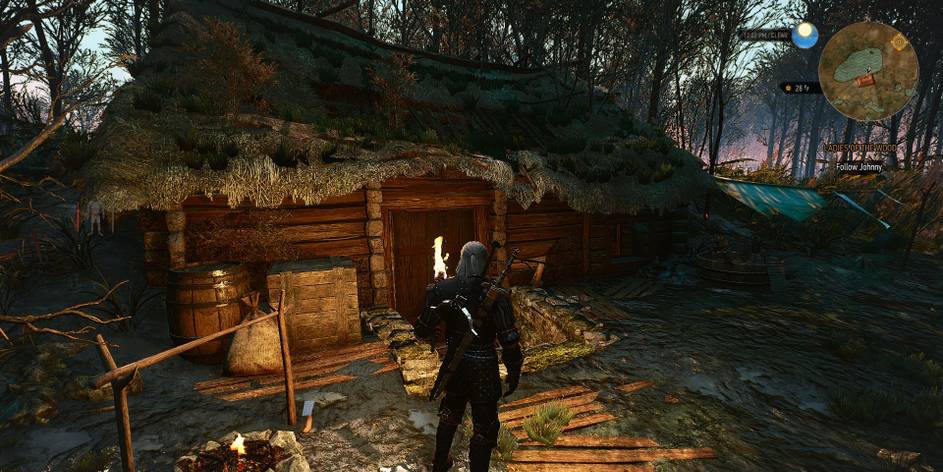 Wood hillock of ladies whispering before witcher 3 the