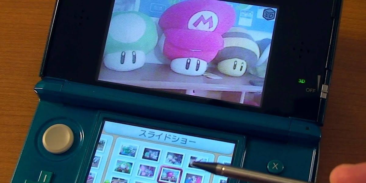 3DS showing a picture taken with its camera