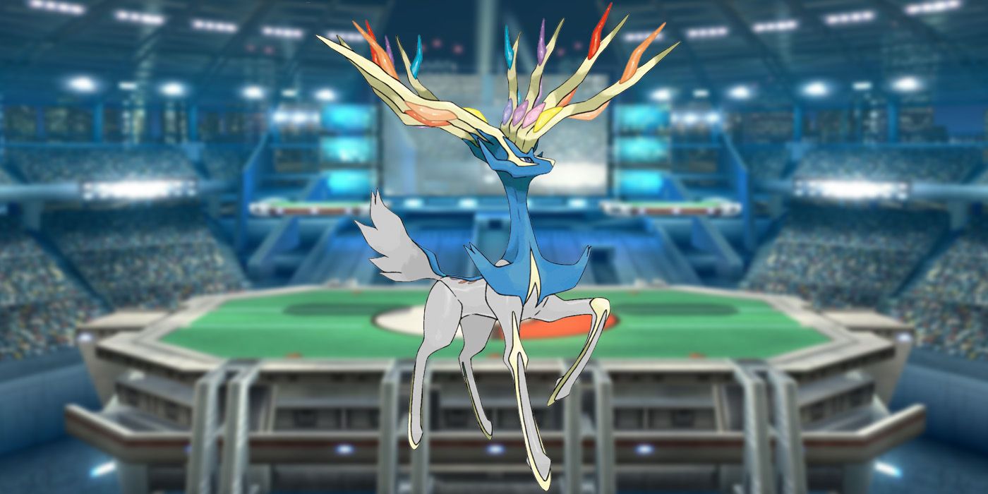 Pokemon Go Legendary Shiny: Xerneas posing magnificently.