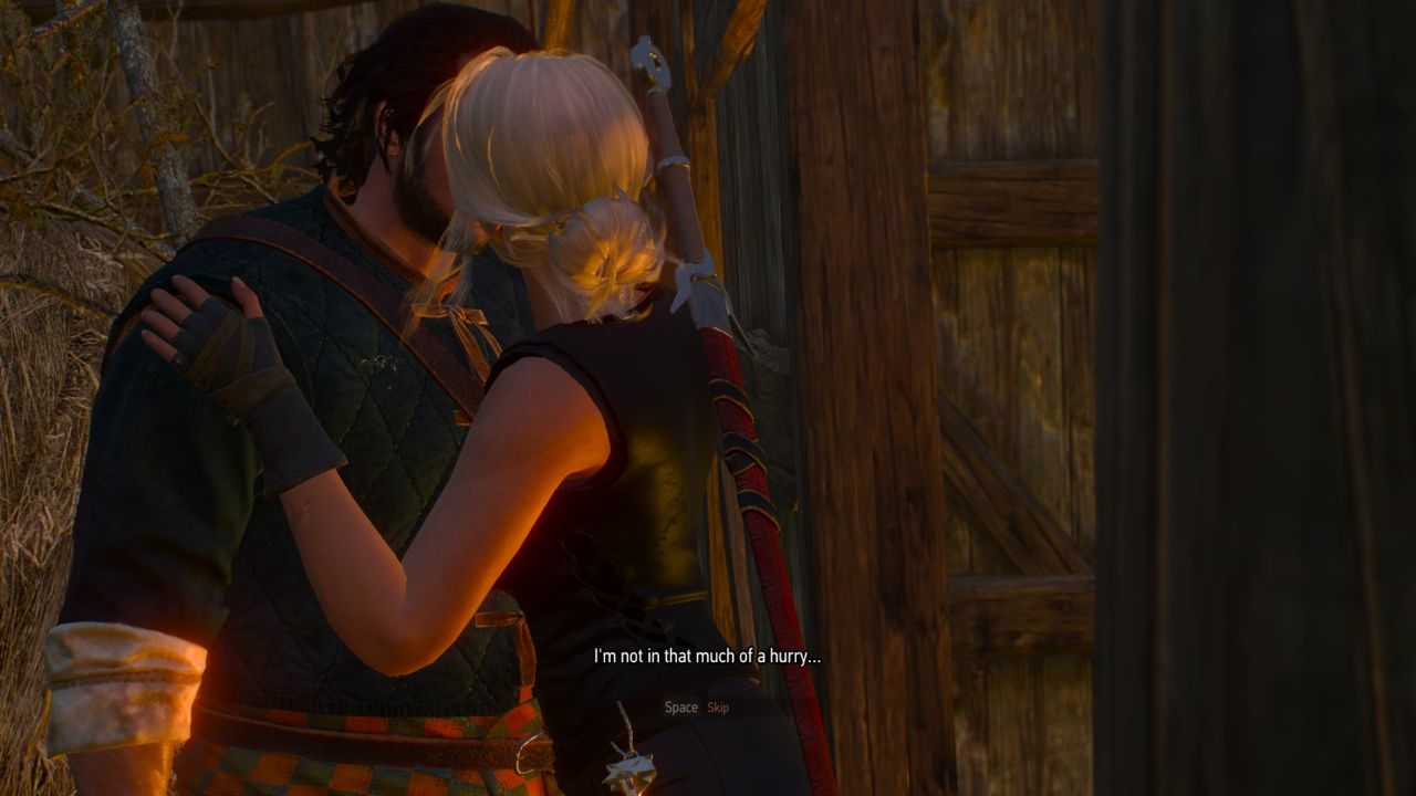 Witcher 3, Ciri Kissing Skjall