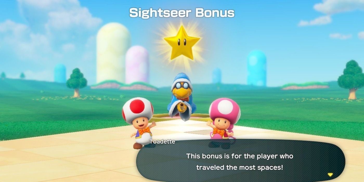 Bonus stars awarded in Super Mario Party