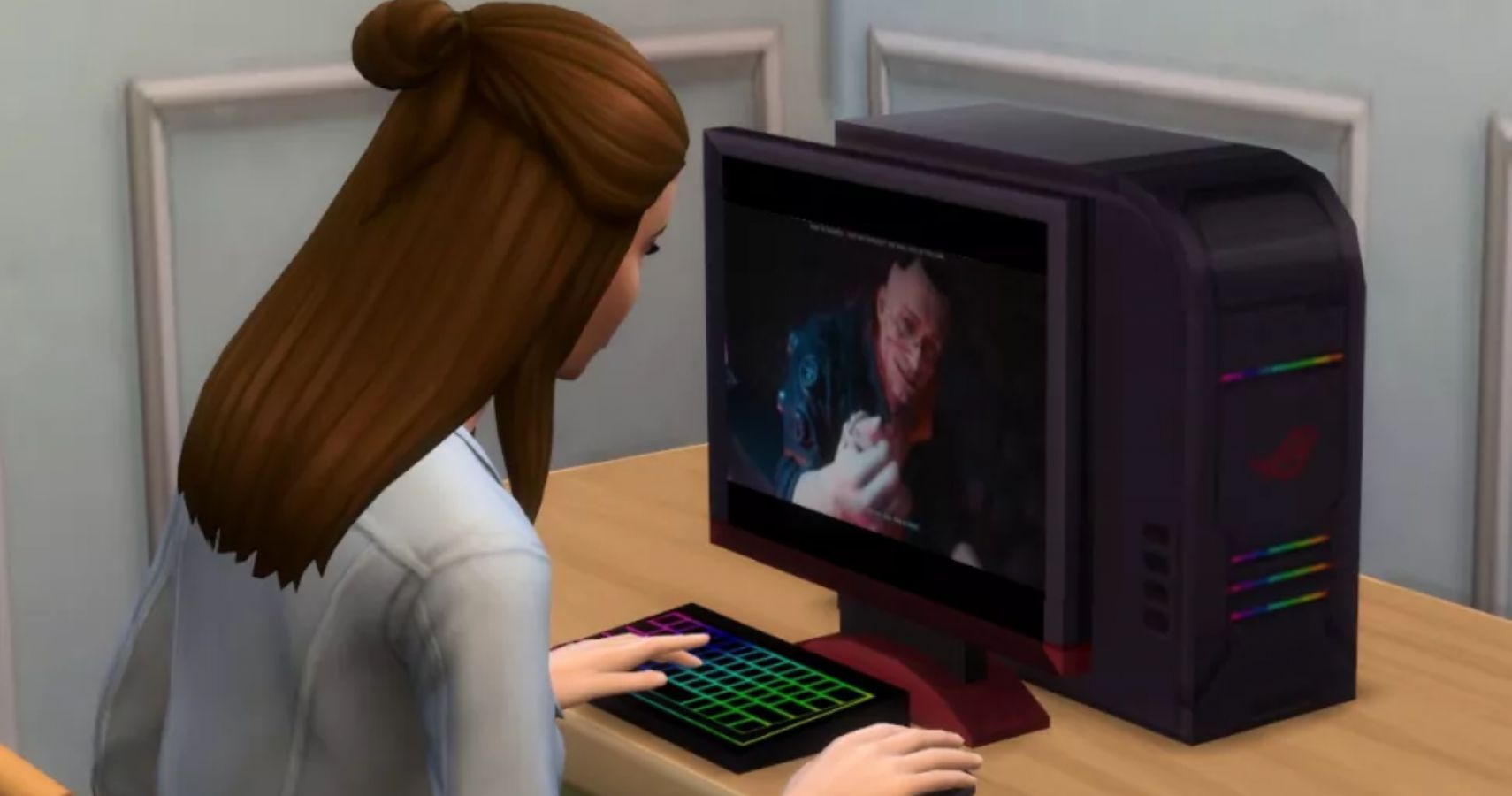 The Sims Are Playing Cyberpunk 2077 Before The Rest Of Us