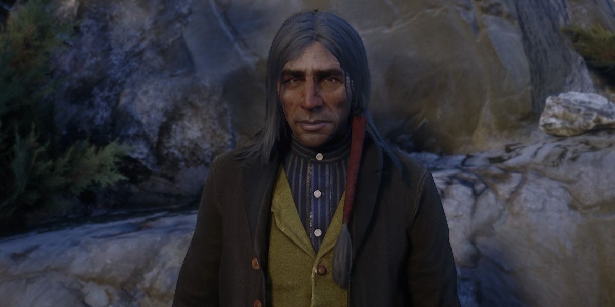 Rain Fall Character from RDR2 standing up