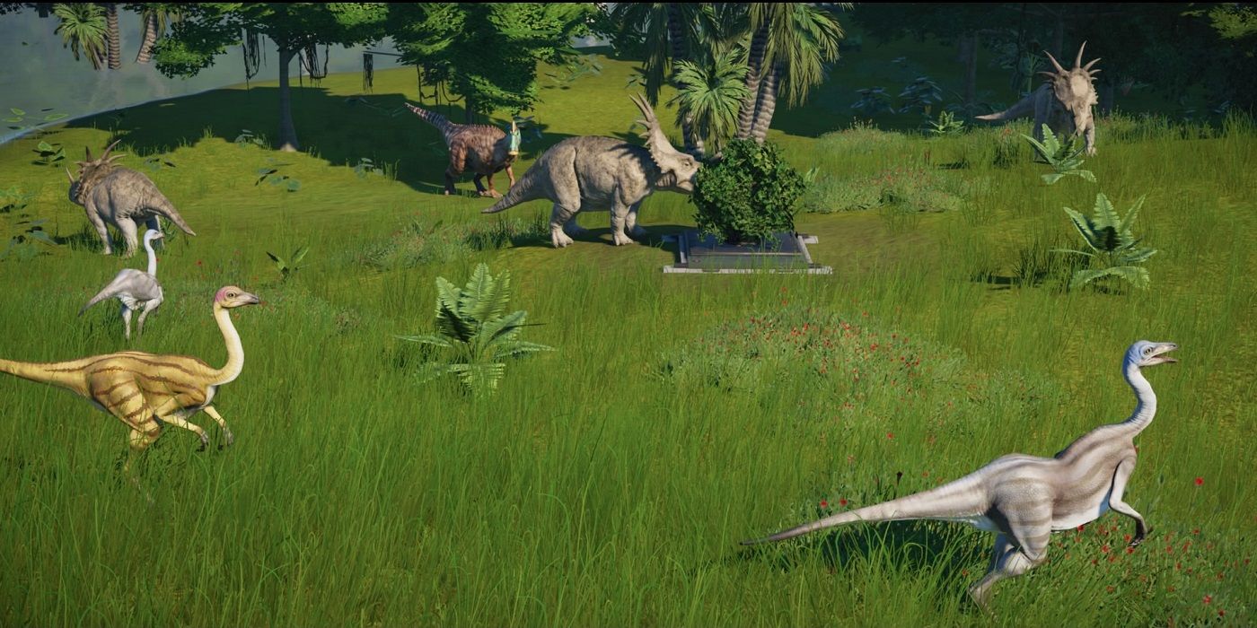 Jurassic World Evolution screenshot dinosaurs enclosure