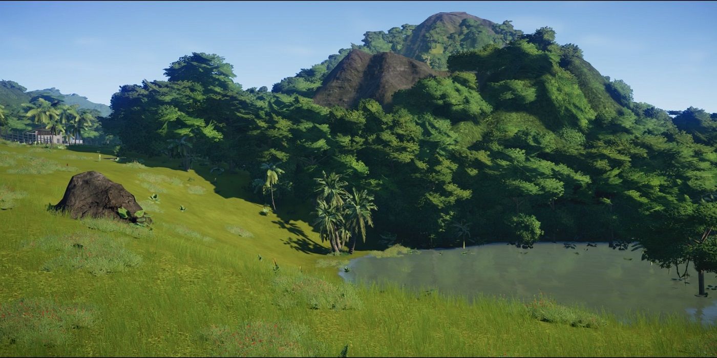 Jurassic World Evolution screenshot enclosure