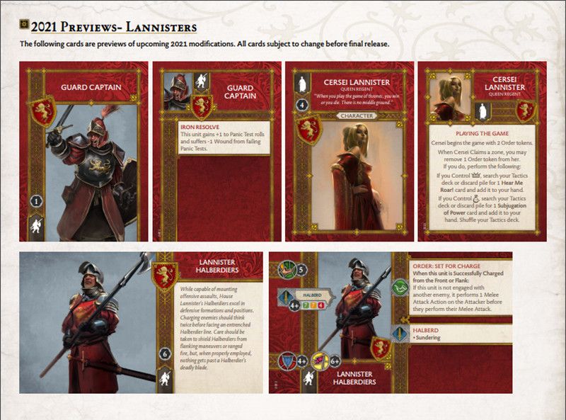 A Song of Ice and Fire 2021 Update Preview article image 1