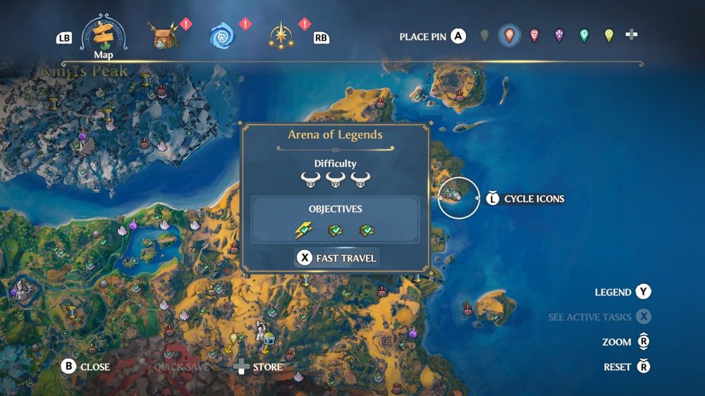 Arena of Legends Location Immortals Fenyx Rising