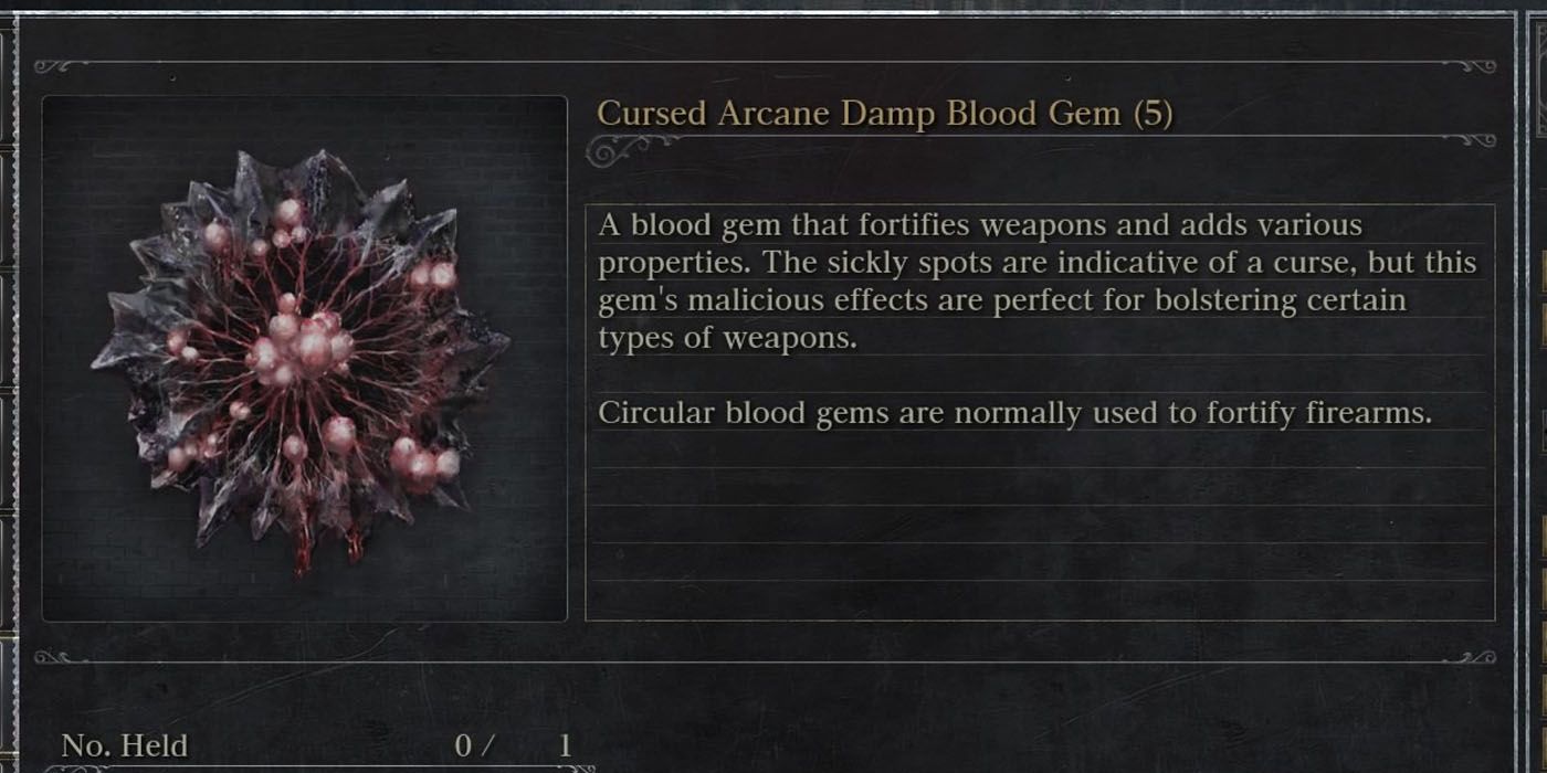 Bloodborne Blood Gem