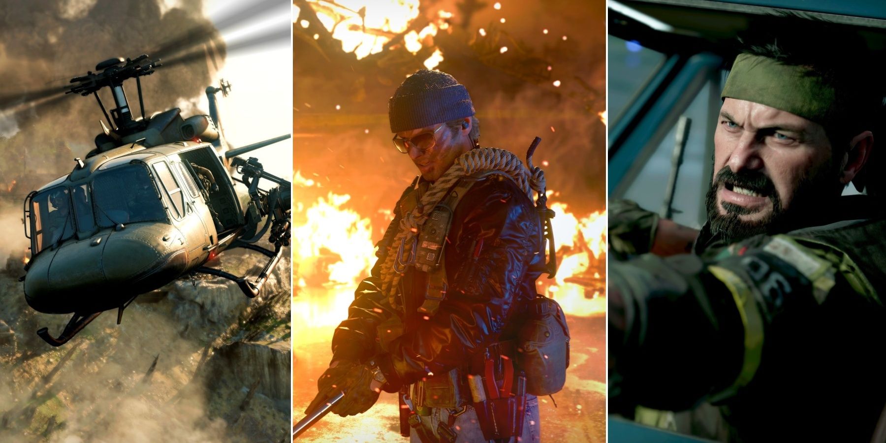 Call of Duty Black Ops Cold War screenshots split image