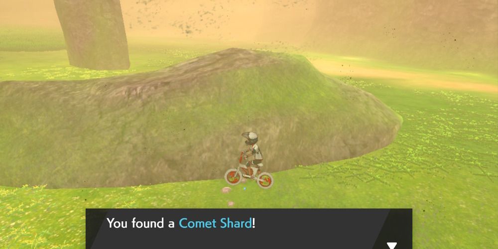Comet Shard in the Wild Area Sword and Shield