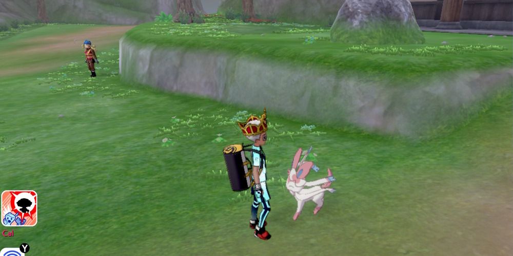 Sylveon following the player in Sword and Shield
