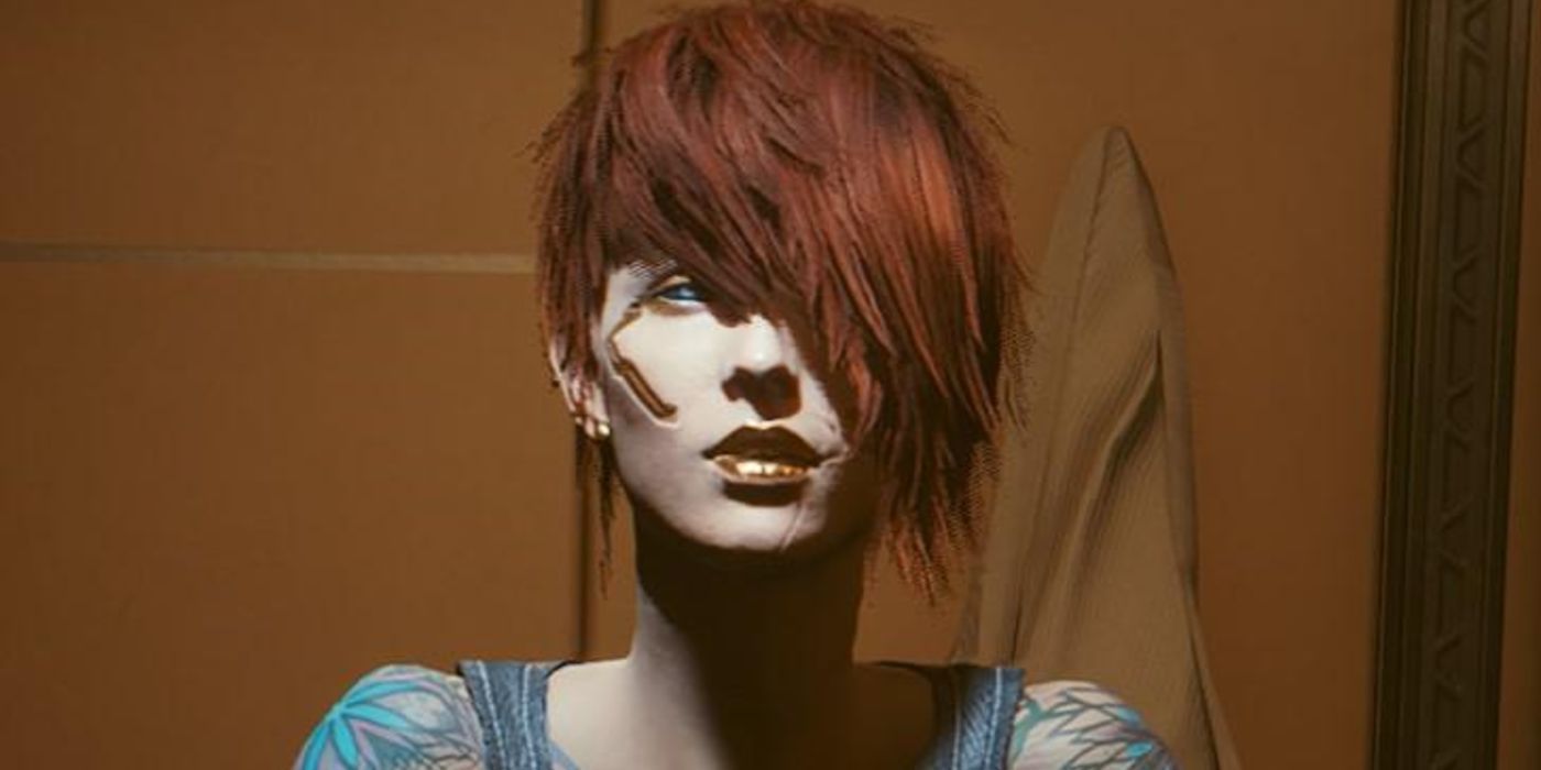 Cyberpunk 2077 brown hair short haired V