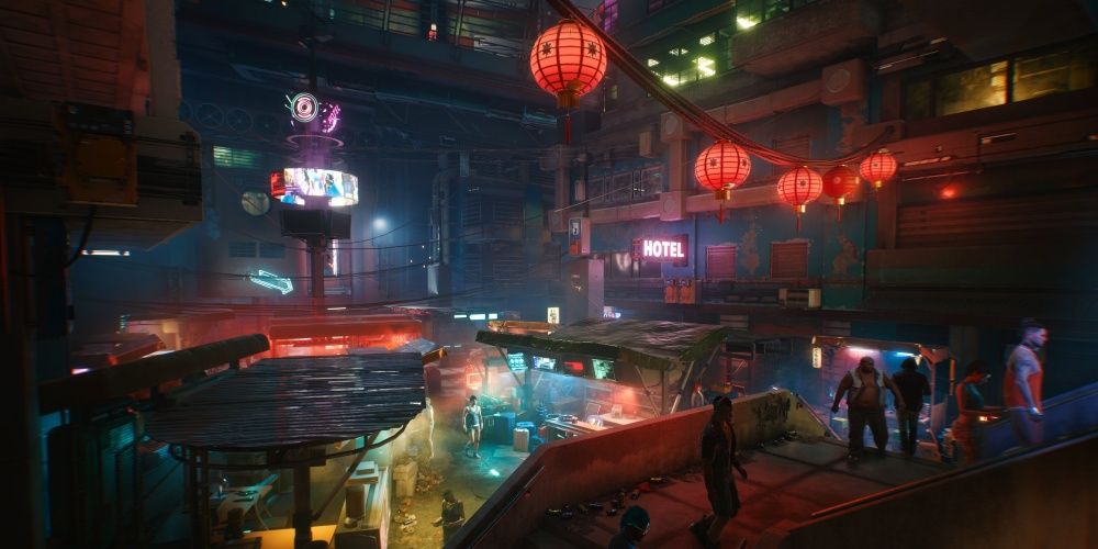 Cyberpunk 2077 China Town At Night