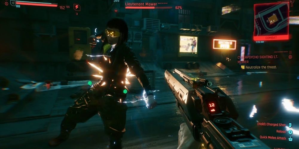 Cyberpunk 2077 Cyberpsycho Fight With Lt Mower