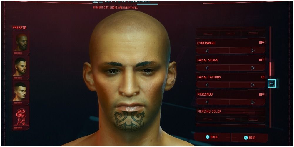 Cyberpunk 2077 Facial Tattoo 1 From The Front