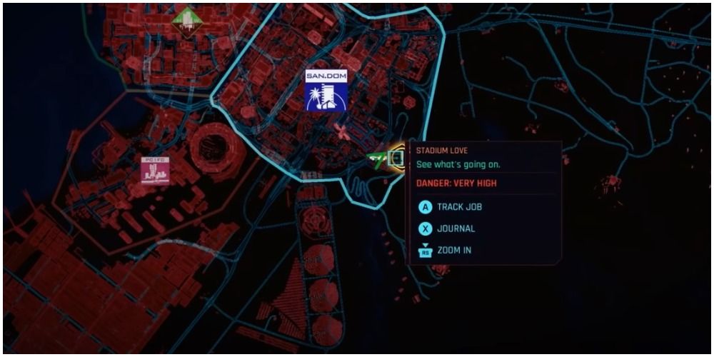 Cyberpunk 2077 Stadium Love And Divided We Stand Location