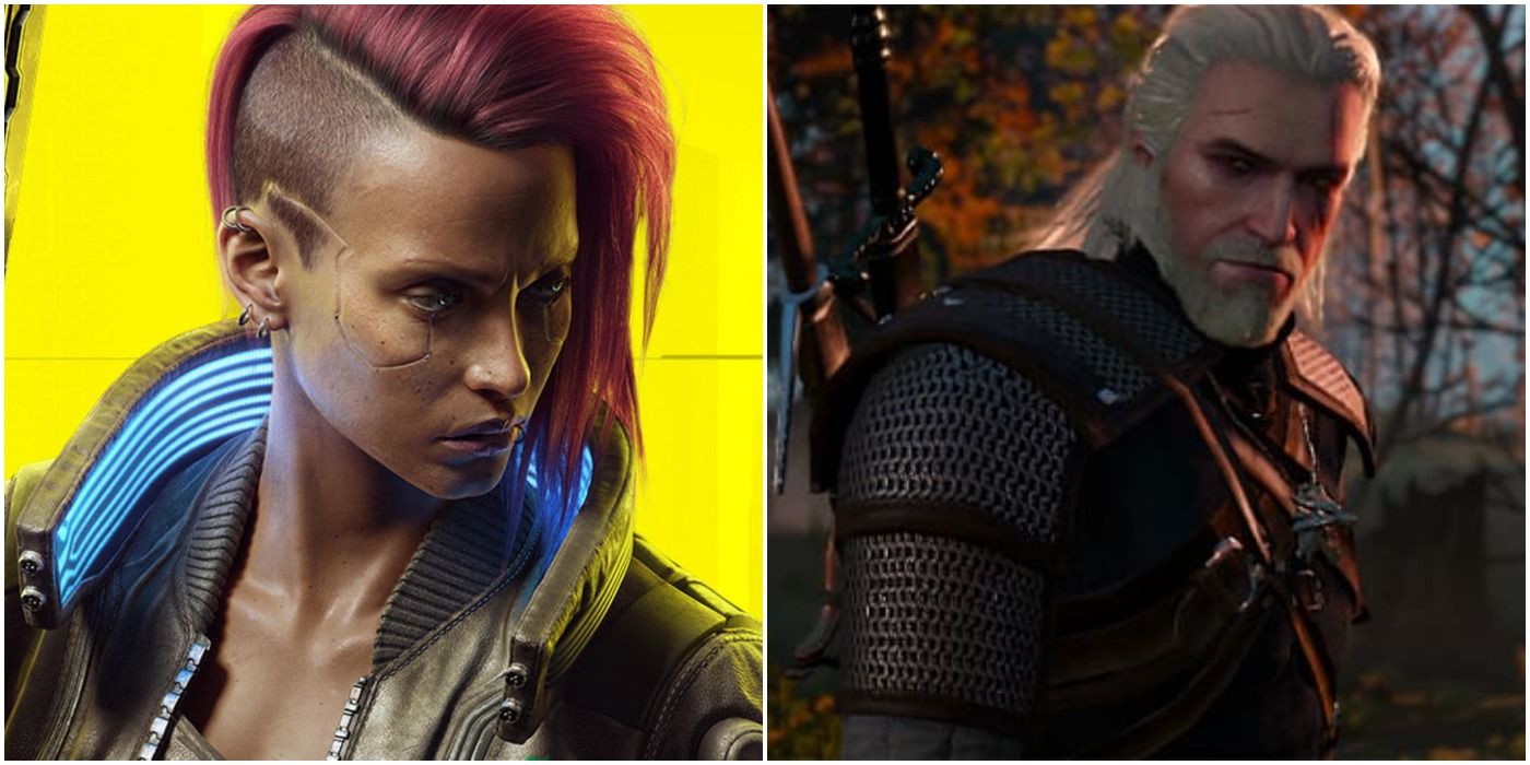 Cyberpunk 2077 Witcher 3 Similarity Collage Female V And Geralt