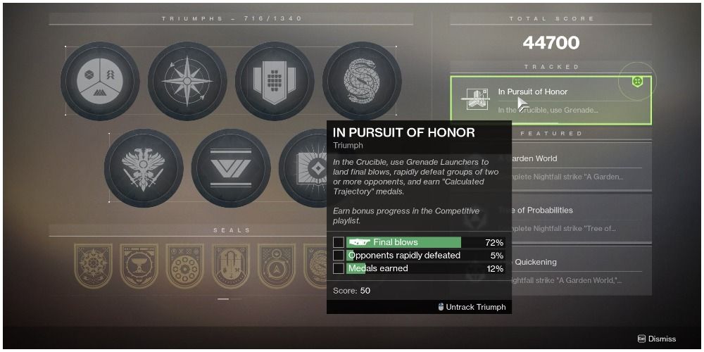 Destiny 2 Pursuit Of Honor Achievement Requirements