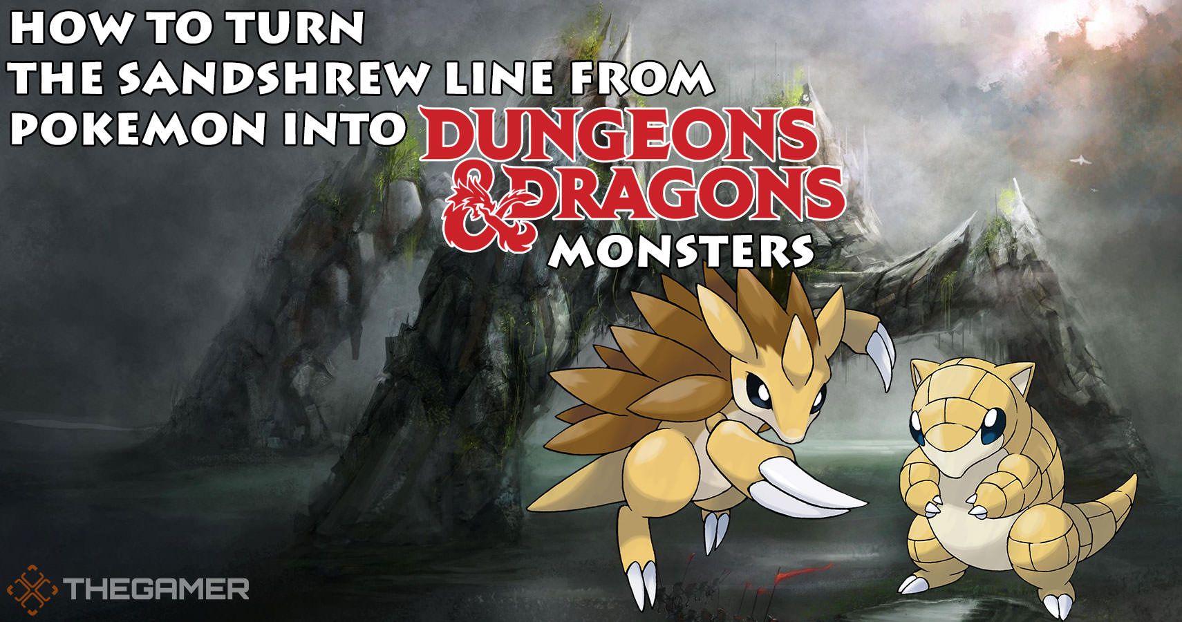 How To Turn The Sandshrew Line From Pokemon Into D&D Monsters