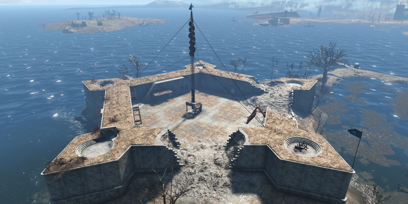 Fallout 4 The castle seen from above