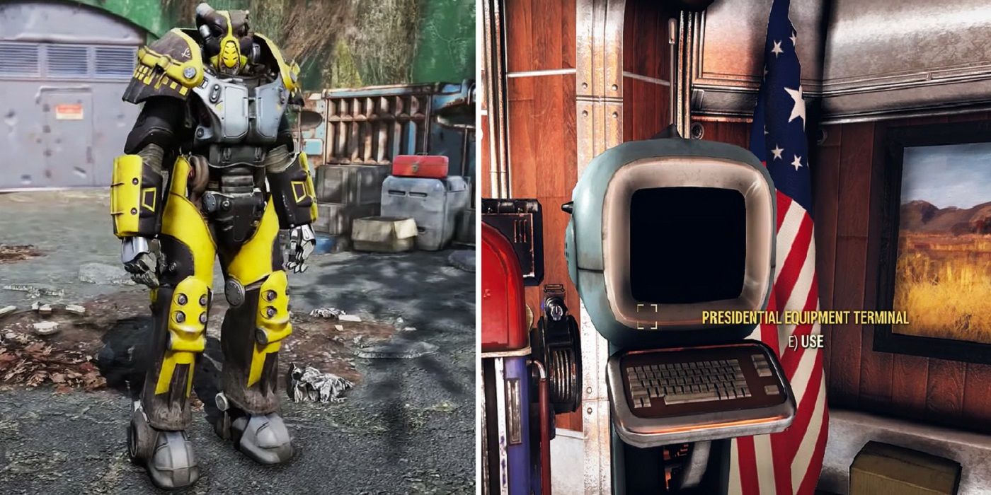 Fallout 76 10 Things Most Players Missed In The Whitespring Bunker - neon green armor roblox