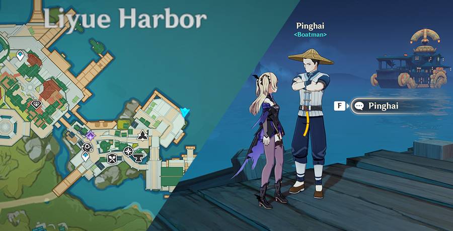 Genshin Impact How To Get To The Pearl Galley And Find Pinghai