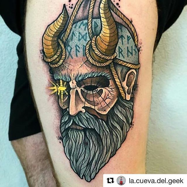 Tattoo of Mimir from God of War