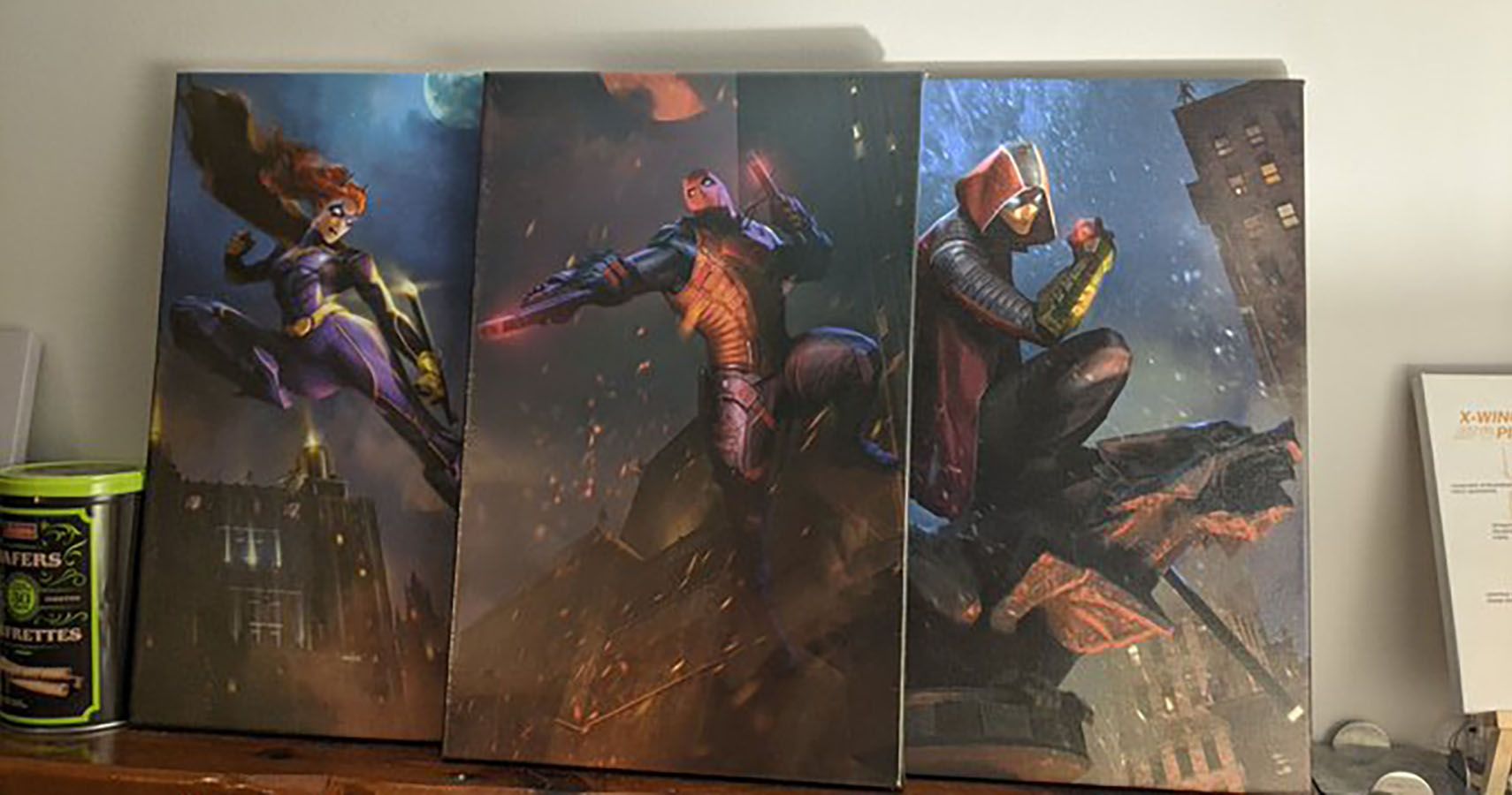 Image of Gotham Knights characters from the game's lead level designer.