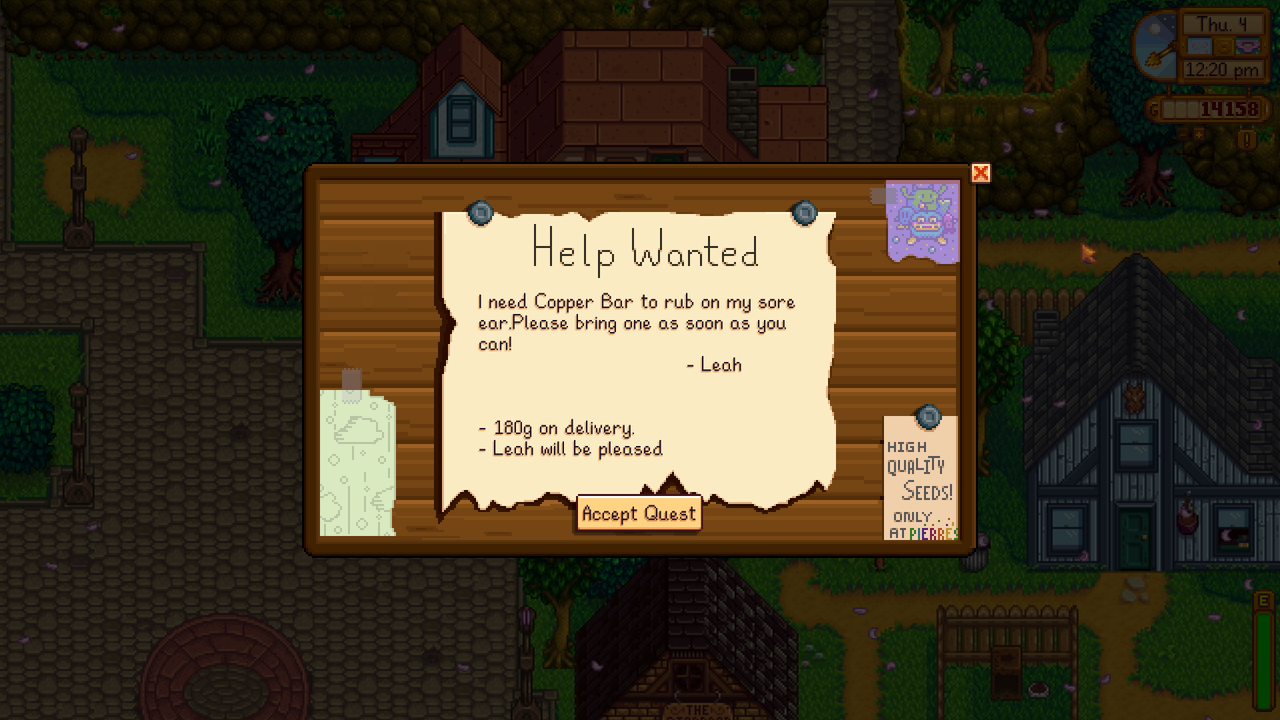 help wanted quests stardew leah