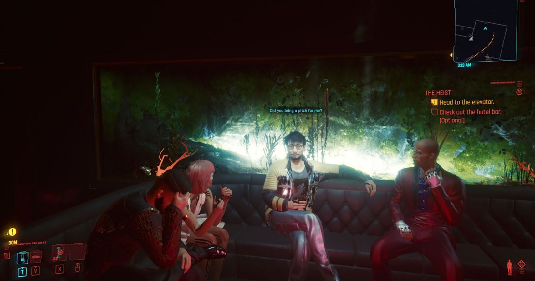 Hideo Kojima makes a cameo appearance in Cyberpunk 2077