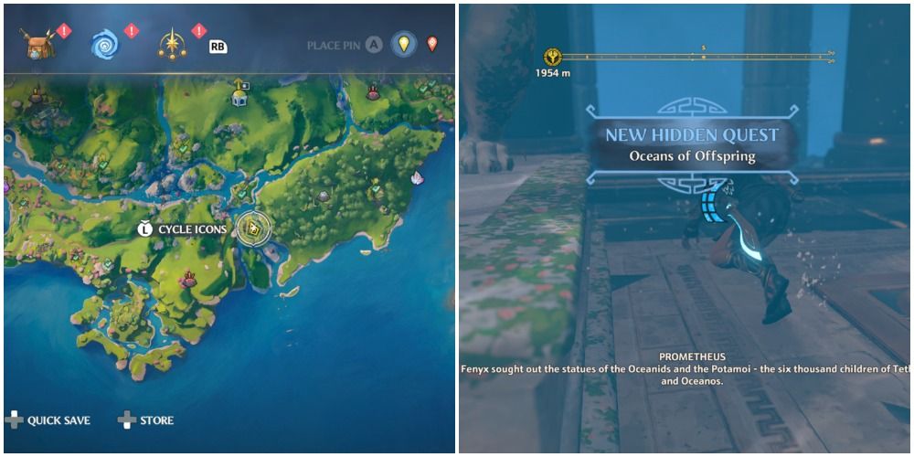 Immortals Fenyx Rising Oceans of Offspring quest location
