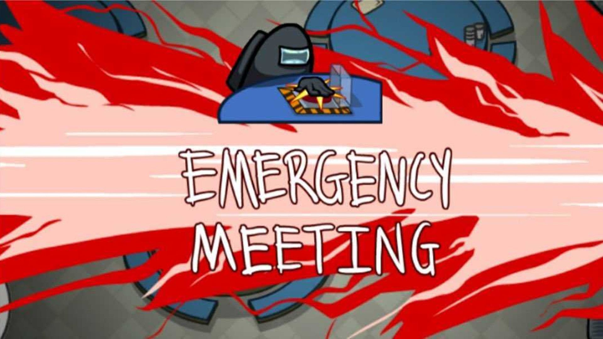 An AMong Us Bean calling an emergency meeting