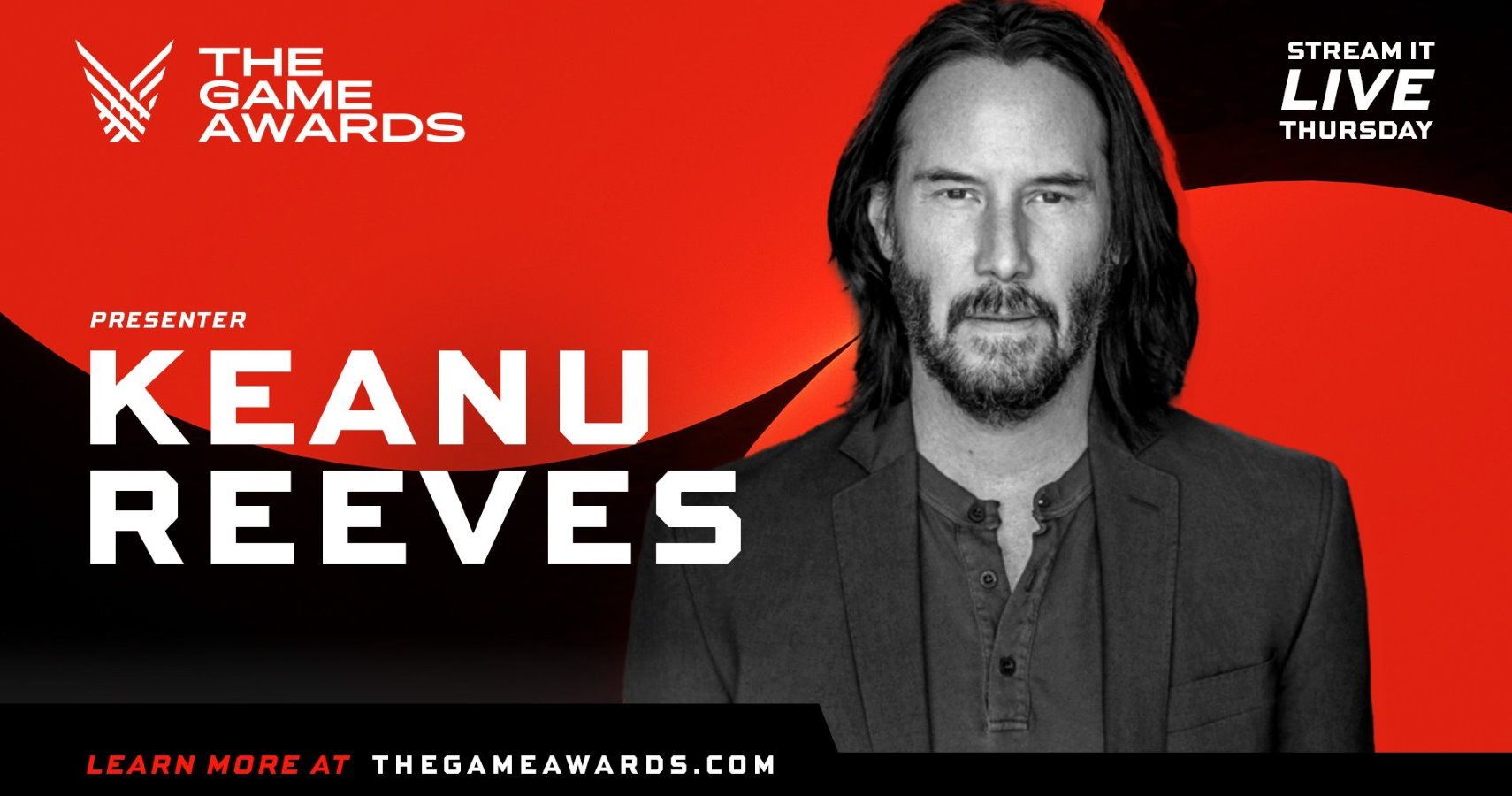 Keanu Reeves Presents Best Game Direction at The Game Awards 2020 