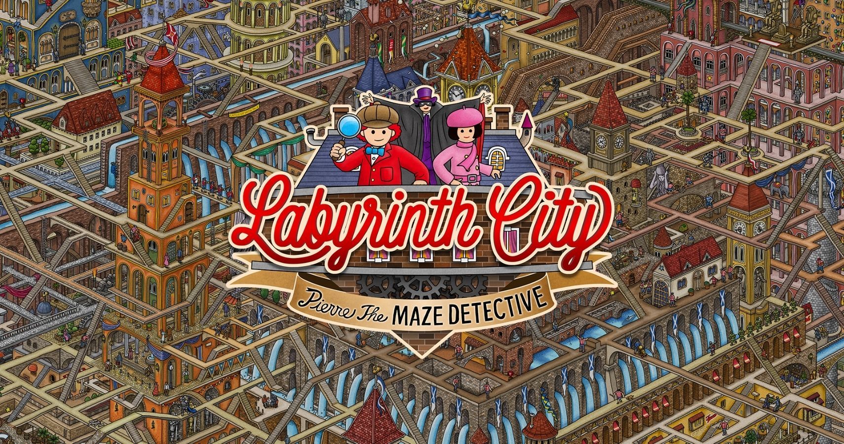 Labyrinth City Pierre the Maze Detective Wins Art Award Launches Free Demo