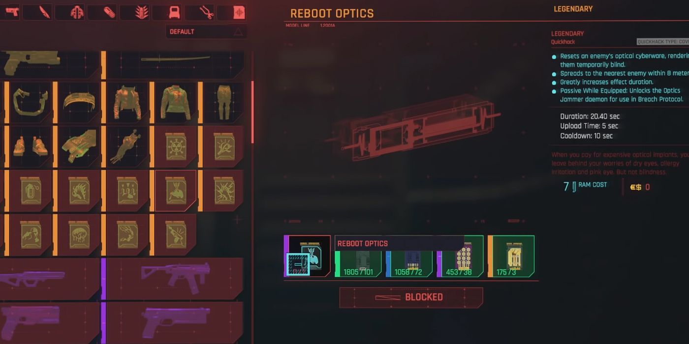 Reboot Optics Quickhack in Cyberpunk 2077