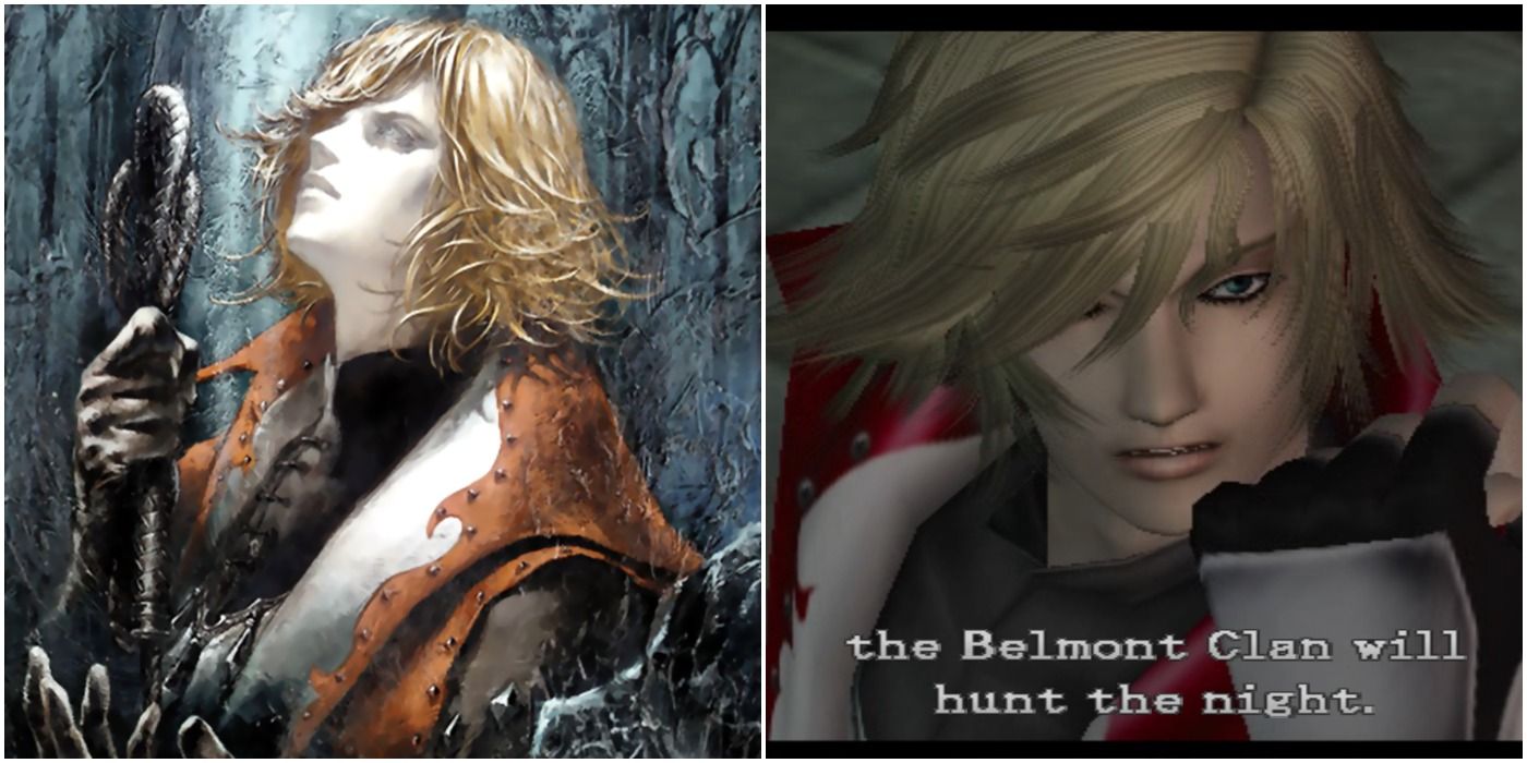 images of Leon Belmont from Castlevania games