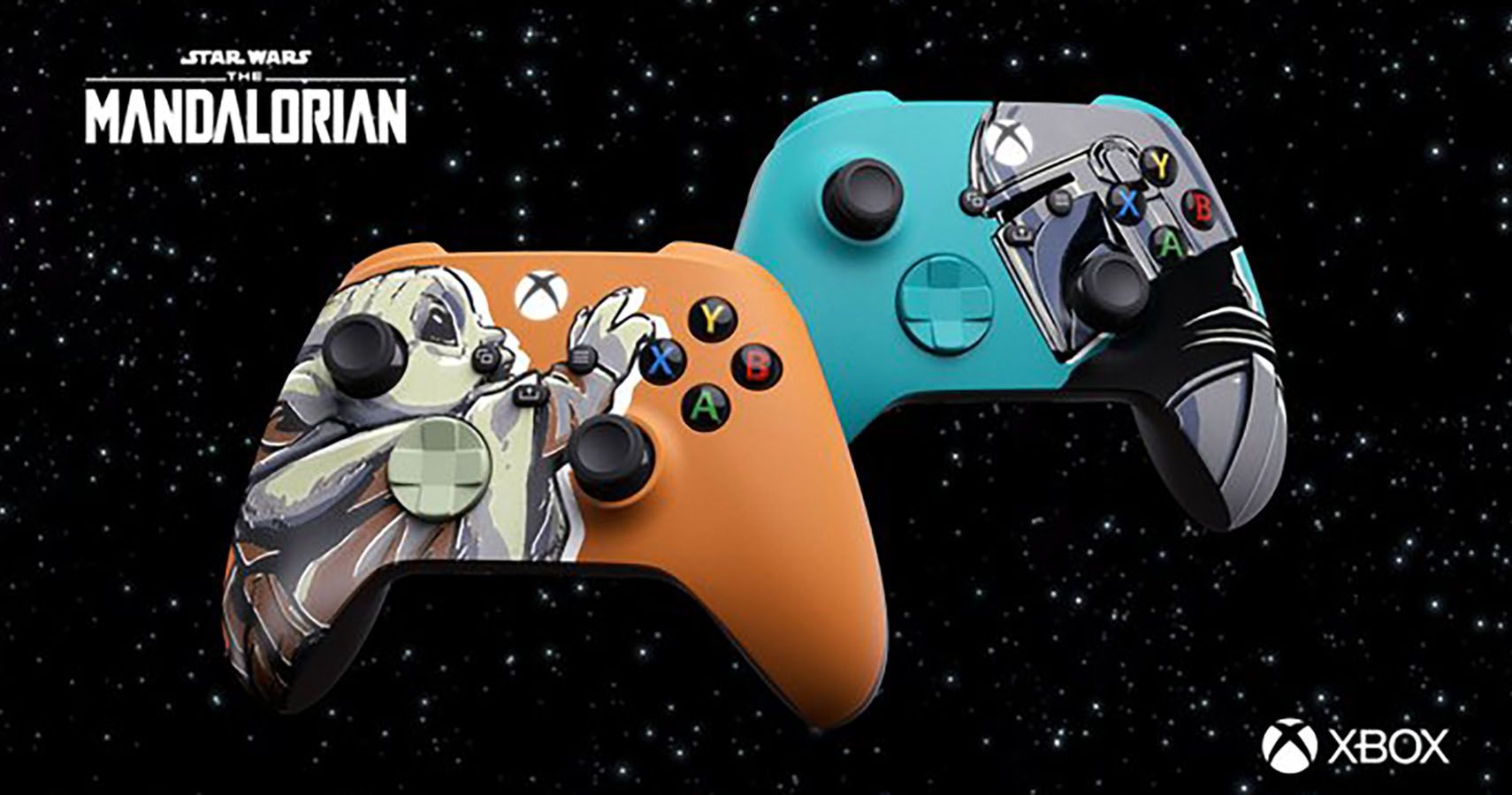 Official image of the Series X|S Mandalorian controllers that Xbox is giving away.