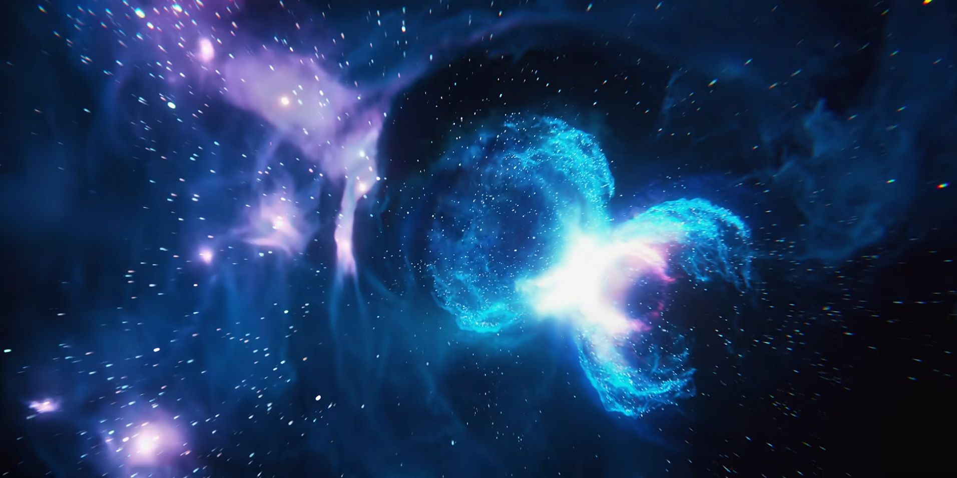 Shot of entering the Milky Way in the 2020 Mass Effect Trailer